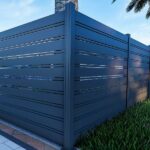 aluminum horizontal slat fence