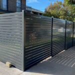 aluminum horizontal slat fence