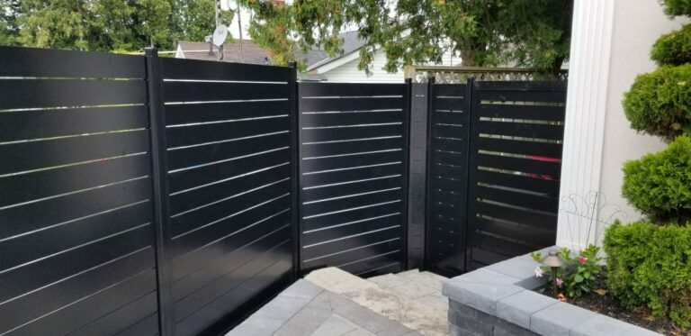 aluminum slat fence toronto