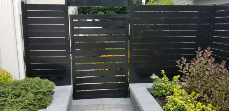 aluminum slat fence british columbia