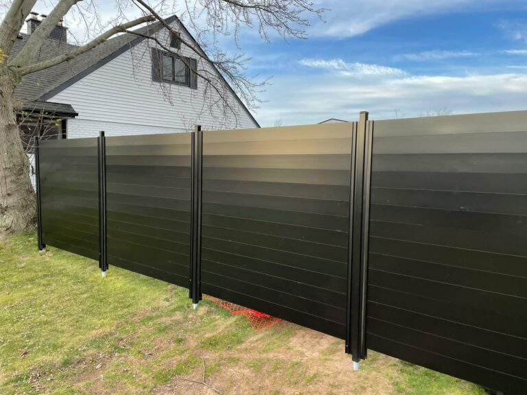 aluminum slat fence burlington