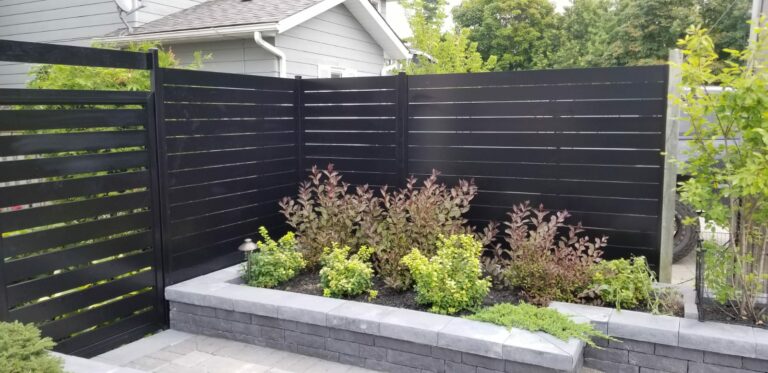 aluminum slat fence oakville