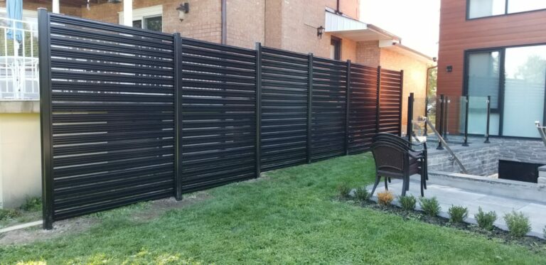 aluminum slat fence texas