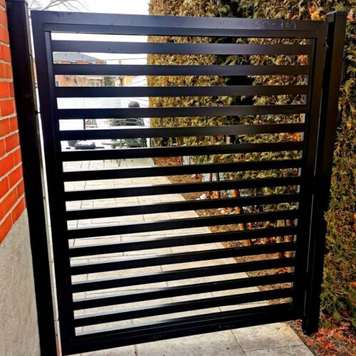 aluminum slat fence mississauga