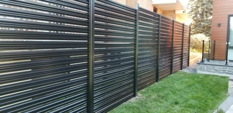aluminum slat fence vaughan