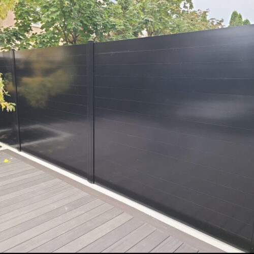 1x5 Aluminum Horizontal Slat Fence