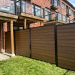 mocha vinyl fence panels