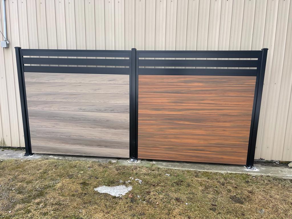 horizontal vinyl fence panels