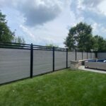 grey vinyl fencing