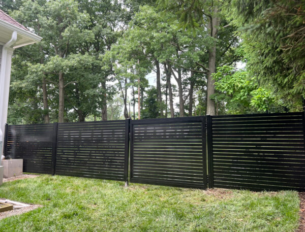 modern aluminum fence Colorado